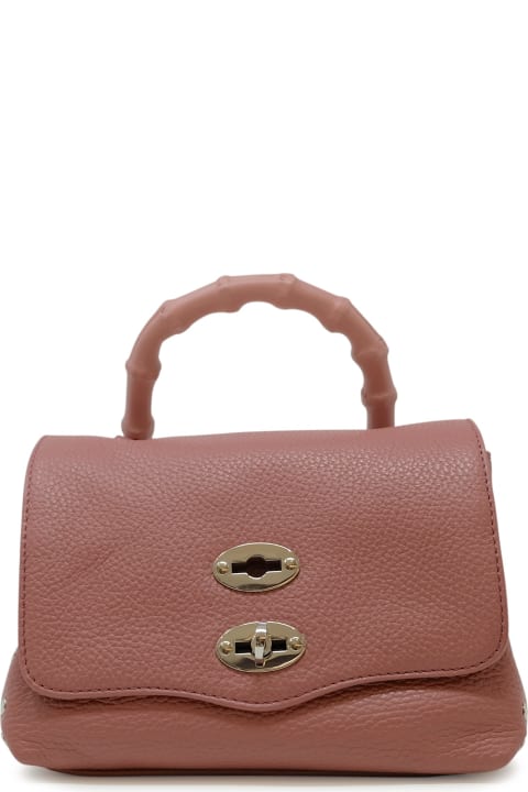 Homeware Zanellato Zanellato 068010-0950000-z0865 Baby Pink Rosato Postina Daily Bamboo Leather Handbag