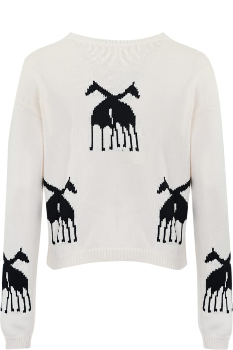 Max Mara Studio Sweaters for Women Max Mara Studio 'unno' Sweater In Jacquard Cotton Blend