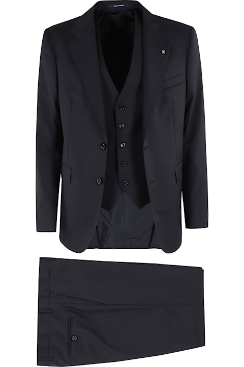 Suits for Men Tagliatore Abito Napoli + Gilet Lana Vergine