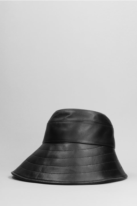 The Attico Accessories for Women The Attico Leather Bucket Hat
