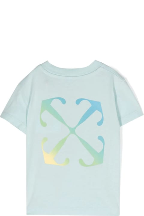 Topwear for Baby Boys Off-White Off White T-shirts And Polos Clear Blue