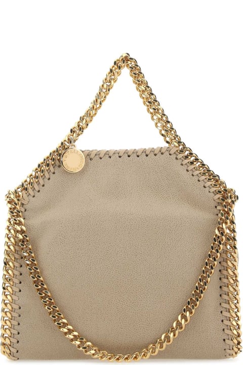 أدوات منزلية Stella McCartney Sand Shaggy Deer Micro Falabella Handbag