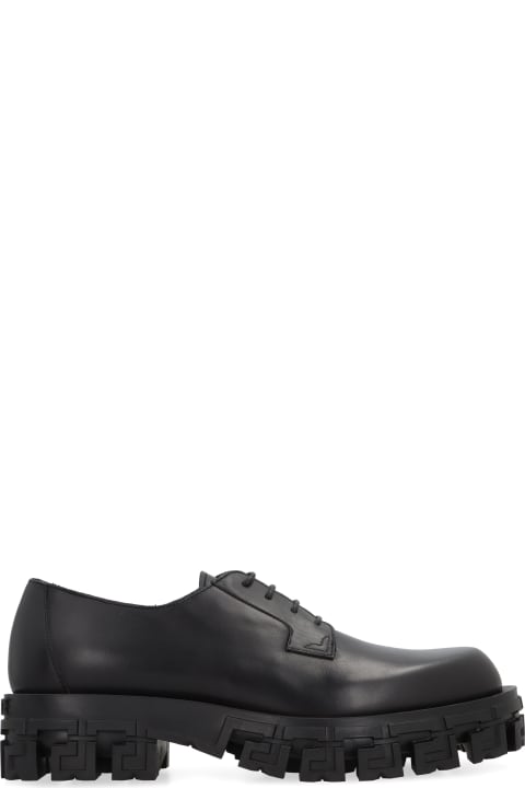 Versace Laced Shoes for Men Versace Leather Lace-up Derby Shoes