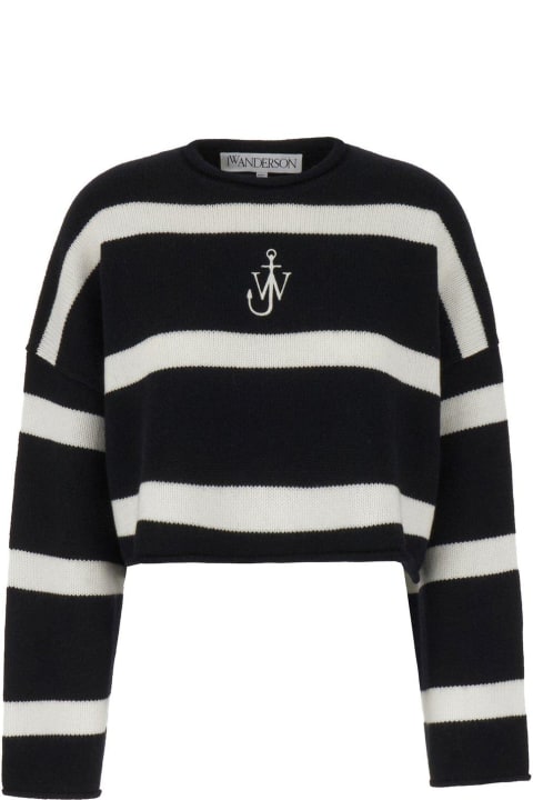 J.W. Anderson Sweaters for Women J.W. Anderson Anchor Logo Embroidered Cropped Jumper