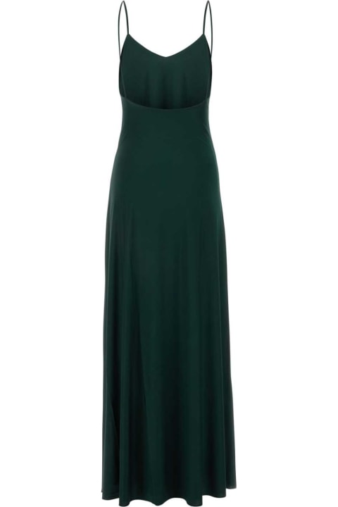 Sale for Women Saint Laurent Bottle Green Jersey Long Dress