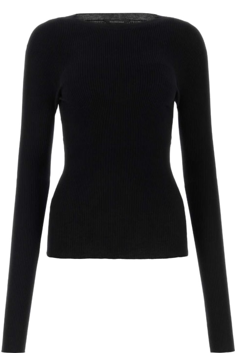 Clothing for Women Balenciaga Black Cotton Top