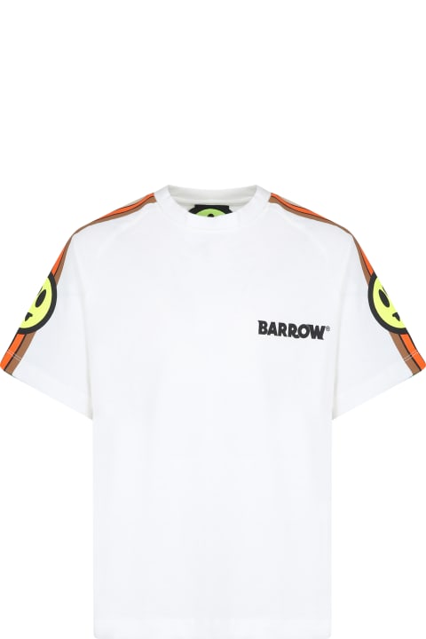 ボーイズのセール Barrow White T-shirt For Kids With Smiley
