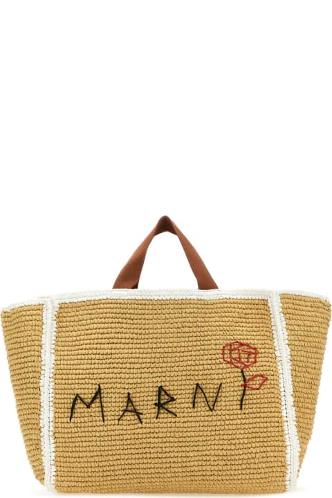 Marni for Women Marni Raffia Shopping Bag