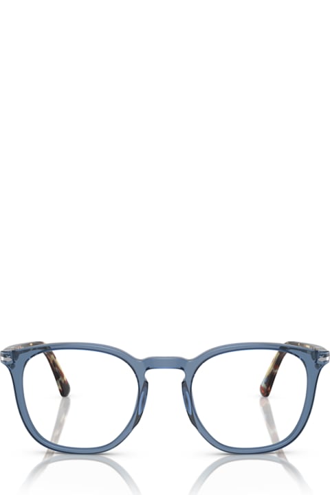 Persol Eyewear for Men Persol Po3318v Transparent Navy Glasses