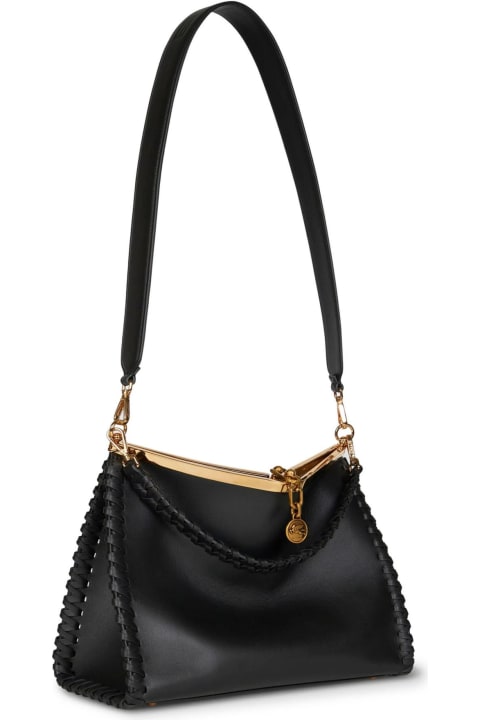 Etro for Women Etro Large Vela Bag In Black Leather