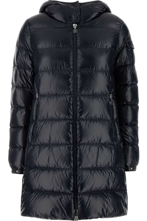 Moncler Navy Blue Nylon Courcelles Down Jacket
