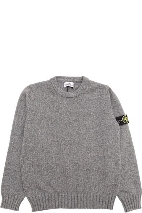 Stone Islandのボーイズ Stone Island Logo Patch Crewneck Jumper