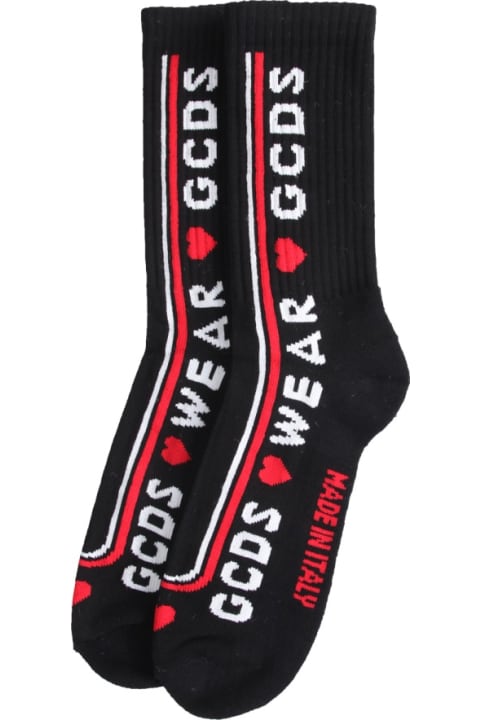 GCDS Underwear for Women GCDS Socks With Love Gcds Logo