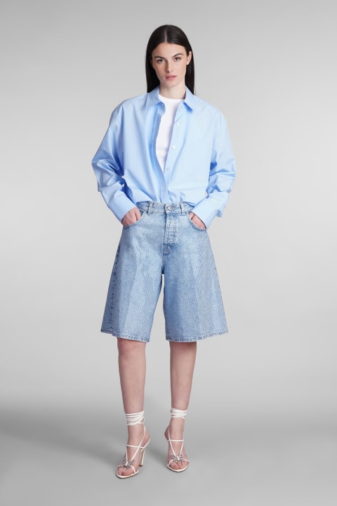 Haikure Pants & Shorts for Women Haikure Becky Shorts In Blue Cotton
