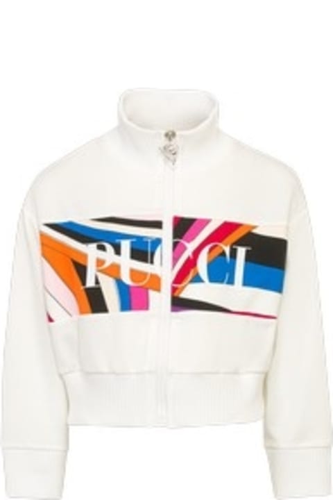 Pucci Sweaters & Sweatshirts for Girls Pucci Felpa Con Stampa
