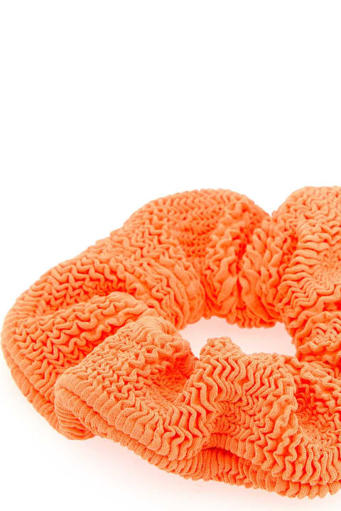 Hunza G Hair Accessories for Women Hunza G Orange Fabric Scrunchie
