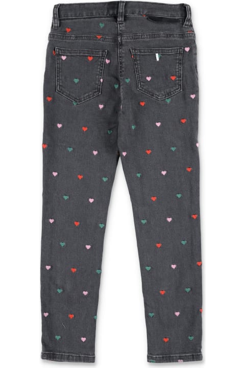 Stella McCartney Kids Bottoms for Girls Stella McCartney Kids Jeans With Heart Embroidery