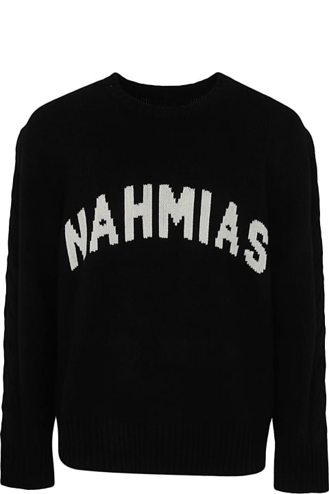 Nahmias Sweaters for Men Nahmias Intarsia Crewneck