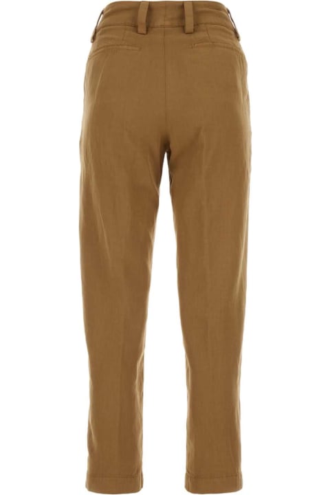 PT Torino Pants & Shorts for Women PT Torino Caramel Lyocell Blend Gio Pant