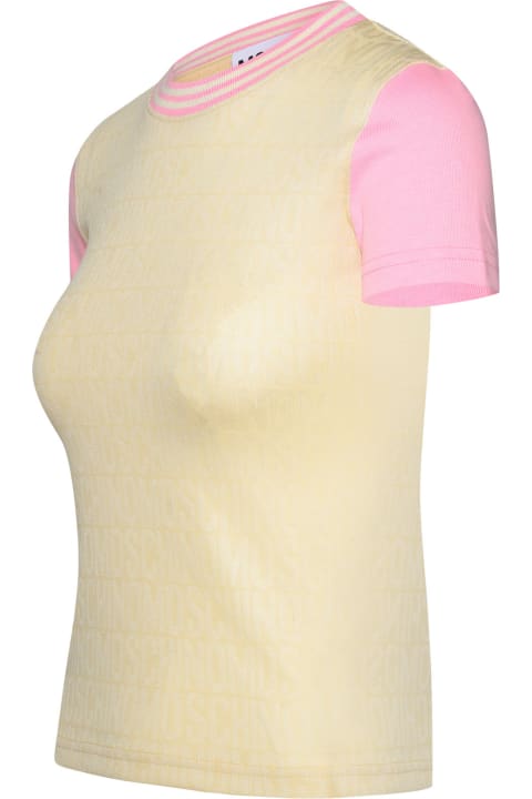 ウィメンズ新着アイテム Moschino Multicolor Cotton Blend T-shirt