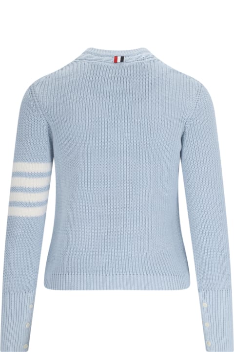 Thom Browne Sweaters for Women Thom Browne 'half Stitch Crew Neck' Cotton Pullover