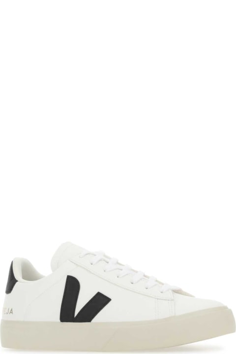 Homeware Veja White Chromefree Leather Campo Sneakers
