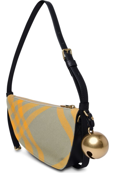 Burberry Totes for Women Burberry 'shield' Multicolor Wool Blend Bag