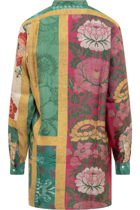 ウィメンズ Pierre-Louis Masciaのトップス Pierre-Louis Mascia Silk Shirt With Floral Pattern