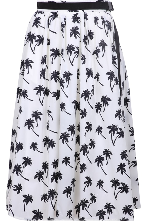 Moncler Sale for Women Moncler Floral-print Midi Skirt