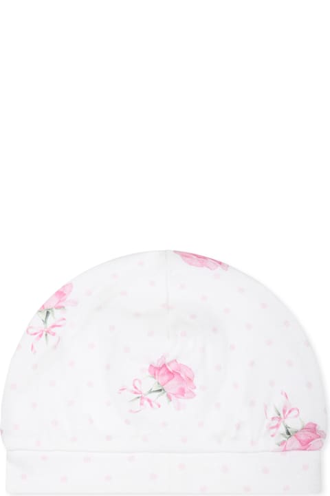 Monnalisa for Kids Monnalisa White Hat For Baby Girl With Polka Dots