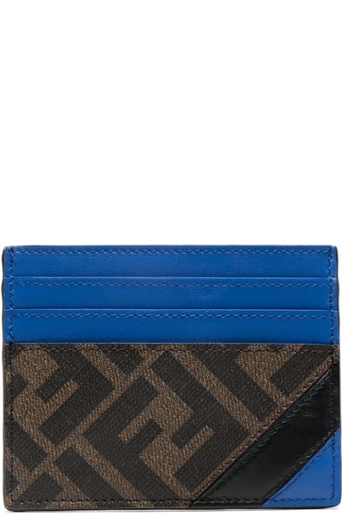 Fendi Accessories for Men Fendi Diagonal Ff Printed Card Holder