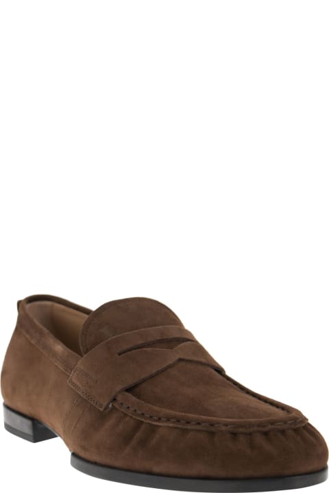 Tod's Loafers & Boat Shoes for Men Tod's Suede Leather Moccasin