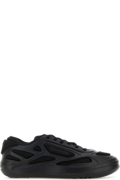 Sneakers for Men Reebok Black Fabric And Rubber Future Club C Sneakers
