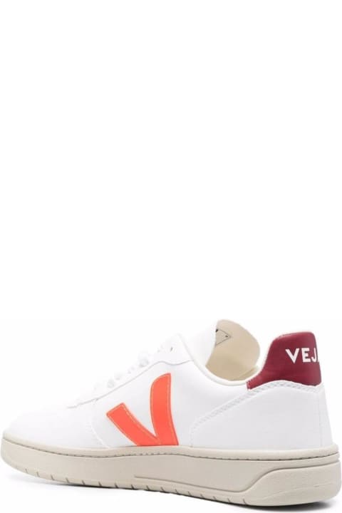 Veja Man's V10 White Vegan Leather Sneakers