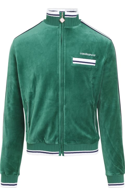 Casablanca Coats & Jackets for Men Casablanca Velour Track Jacket