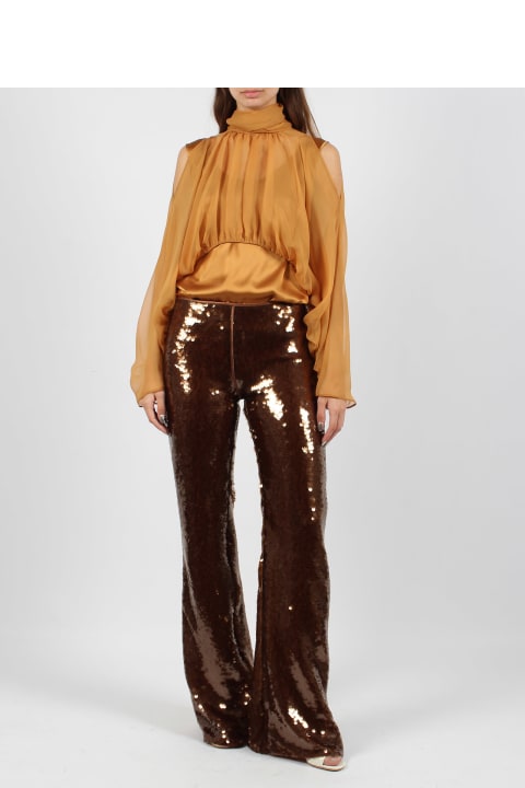 Pants & Shorts for Women Alberta Ferretti Sequins Flared Trousers