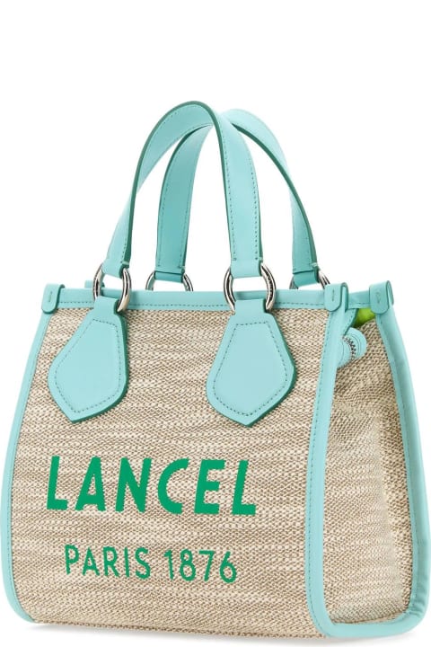 Lancel Totes for Women Lancel Multicolor Canvas Summer Shopping Bag