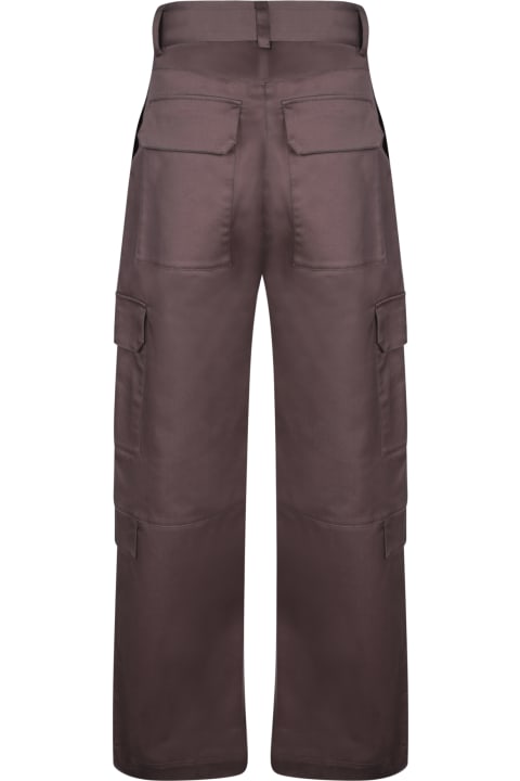 MSGM Pants & Shorts for Women MSGM Brown Cargo Trousers