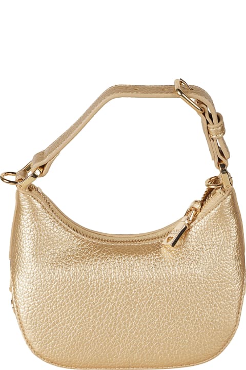 Fashion for Women Love Moschino Metallic Logo Stamp Top Zip Shoulder Bag
