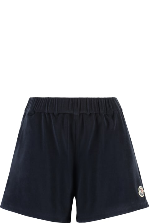 Moncler Pants & Shorts for Women Moncler Terry Cloth Shorts
