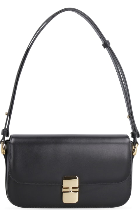 Fashion for Women A.P.C. Grace Leather Crossbody Bag