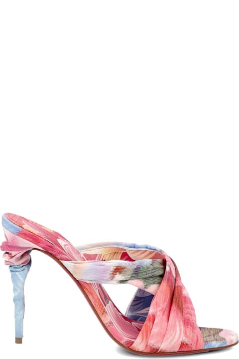 Christian Louboutin Affabula Peony Print Mules