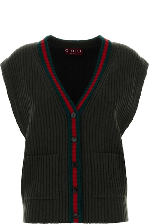 Homeware Gucci Bottle Green Wool Vest