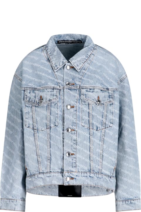 Alexander Wang Coats & Jackets for Women Alexander Wang Denim Logo Jacket