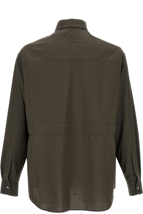 Fendi Shirts for Men Fendi Wool Shirt