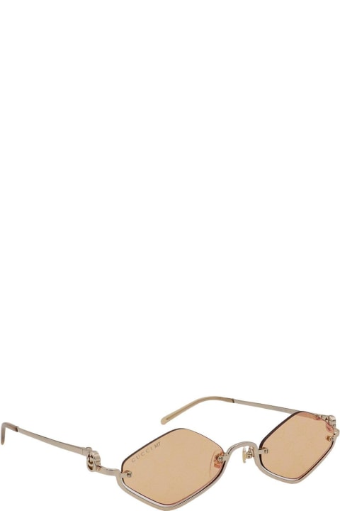 Fashion for Women Gucci Eyewear Geometric Half-rim Frame Sunglasses