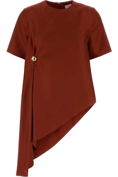 أدوات منزلية Loulou Studio Tiziano Red Silk Madea T-shirt