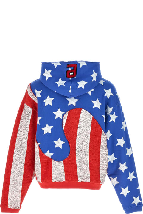 ERL for Men ERL Print Patchwork Hoodie