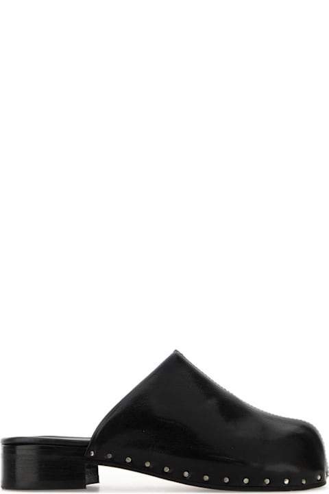 Our Legacy Black Leather Naoto Mules