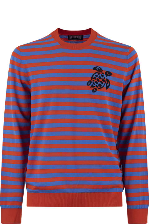 Vilebrequin Sweaters for Men Vilebrequin Striped Cotton Crew-neck Jumper
